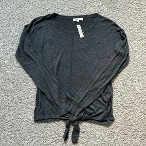 NWT Madewell Gray Tied Sweater (XSmall)